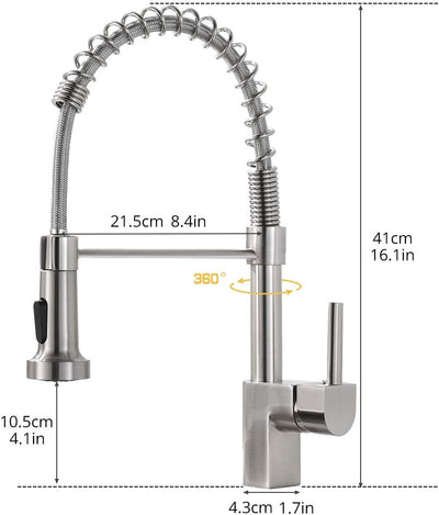 AIMADI Niederdruck Armatur Küche Niederdruckarmatur Wasserhahn küchenarmatur niederdruck mit brause
