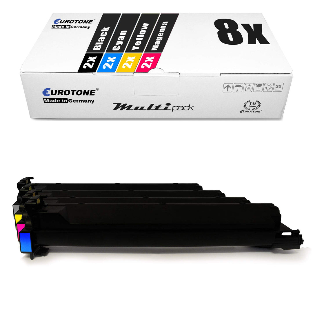 Eurotone 8X Müller Printware Toner für Konica Minolta Bizhub C 203 253 ersetzt TN213 Set aus 8, Set