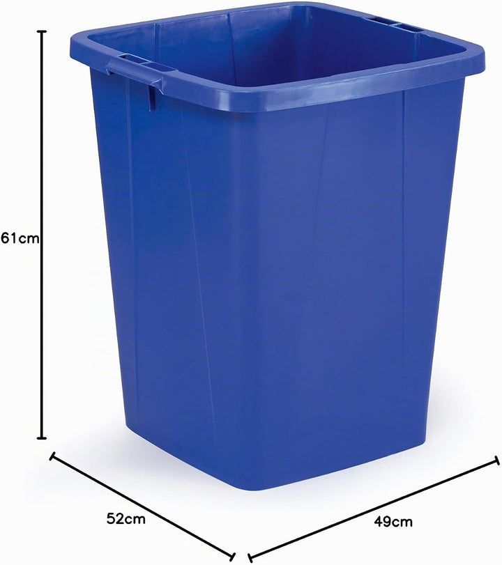 Durable Durabin Abfalleimer / Wertstofftonne 90 Liter, lebensmittelecht, mit Tragegriffen, blau, 180