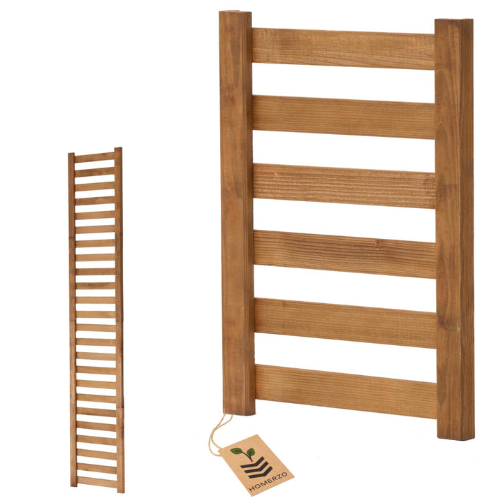 Modulares Rankgitter 50cm hoch – Spalier für Homerzo Pflanzkübel – Erweiterbare Holz Gitterwand für