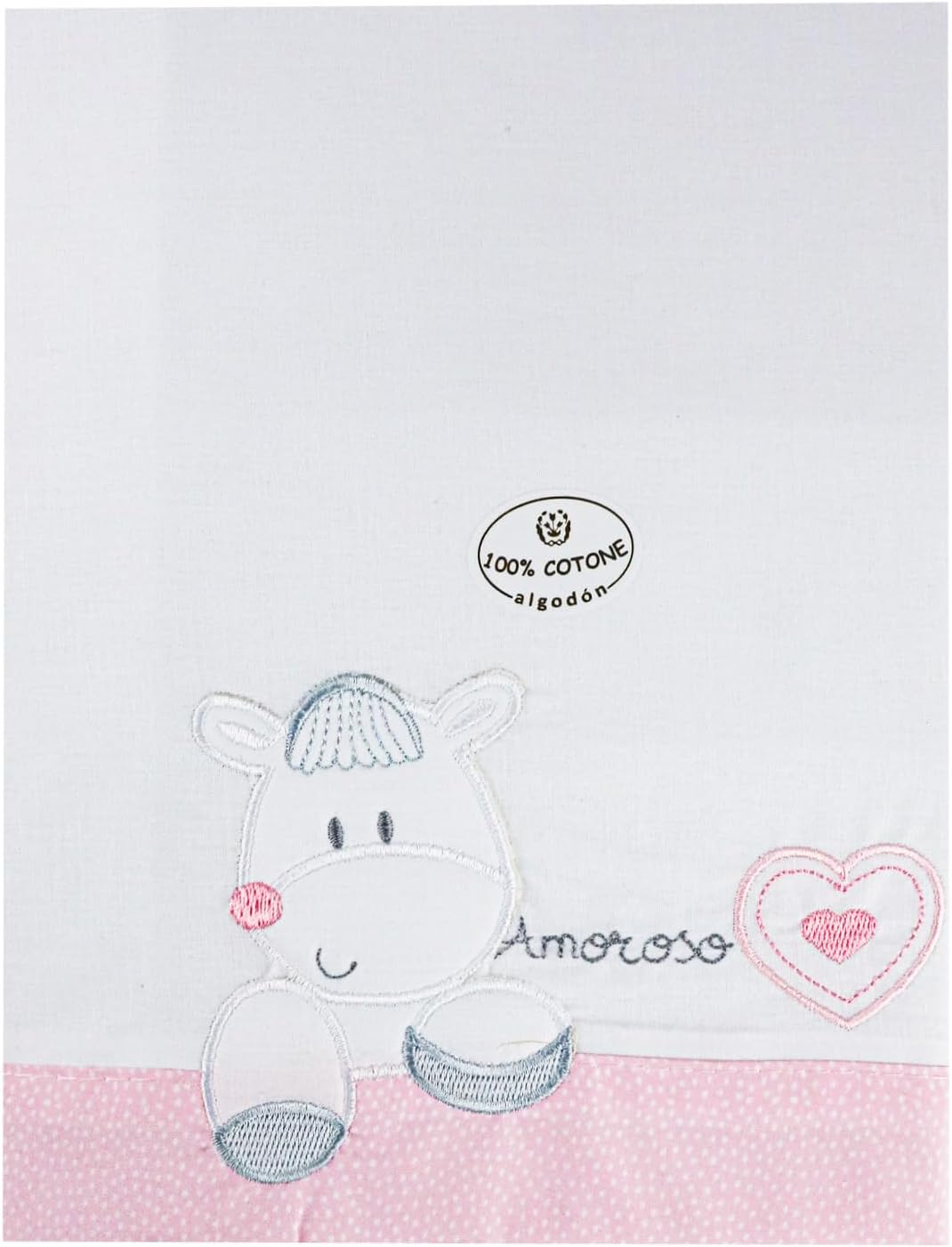 various - Bettwäsche-Set für Kinderbett, 60 x 120 cm, für Frühjahr und Herbst, aus 100 % Baumwolle,