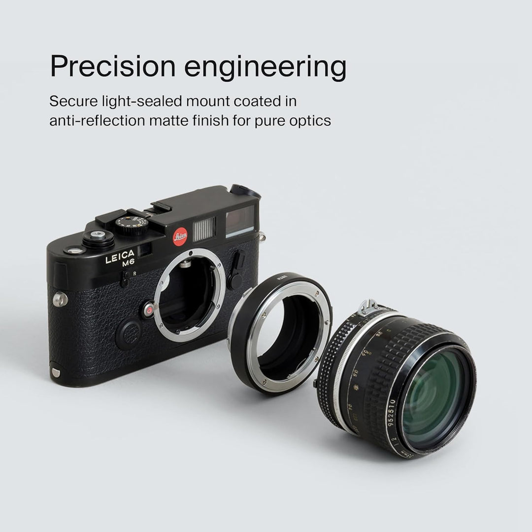 Urth Objektivadapter: Kompatibel mit Nikon F Objektiv und Leica M Kameragehäuse, Nikon F