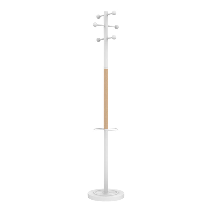 UNILUX Garderobenständer ACCESS, 175 cm, mit Schirmständer, weiss und buche Schwarz, Schwarz