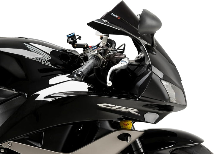 Puig 4356F Kuppel Racing Honda CBR600rr 07-12, Transparent/Dunkelgrau Rauch Stärk getönt, Stärk getö