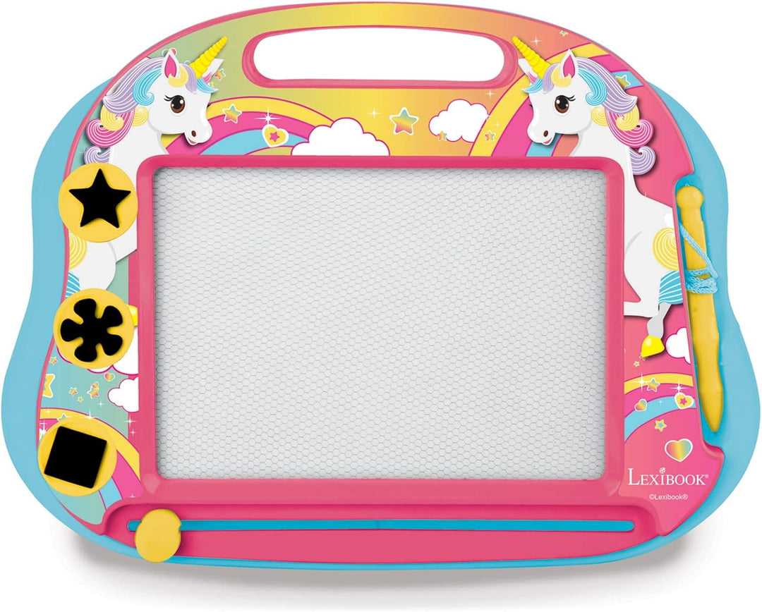 Lexibook 1 Magische magnetische EinhornZeichentafel, Magnettafel für Kinder, künstlerisches kreative