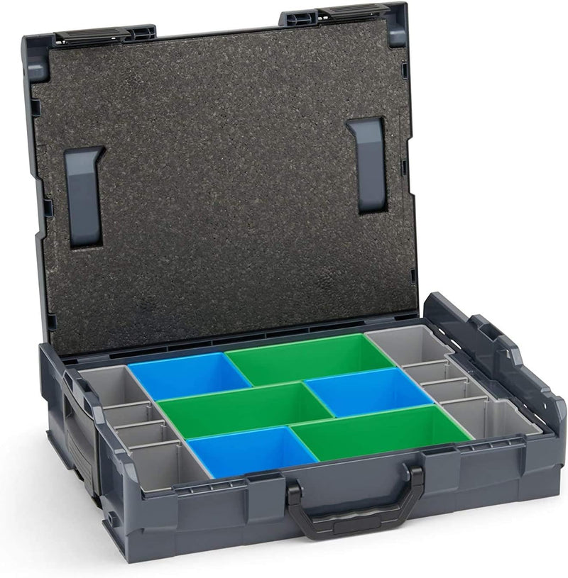 Bosch Sortimo L-Boxx 102 Gr1 anthrazit inkl. Insetboxenset CD3 + Deckelpolster