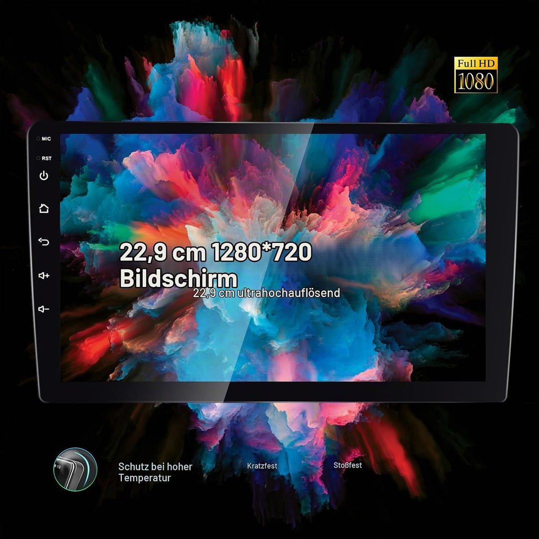 CAMECHO 2025 Neuestes 8 Core 4G+64G Android 13 Autoradio für VW Golf 5 Polo Skoda mit Navi Carplay A