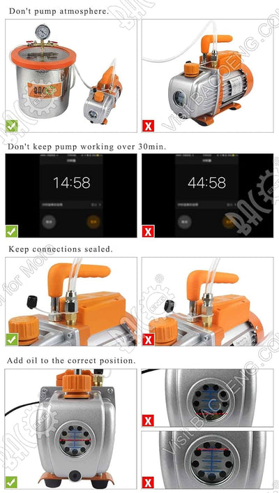 BACOENG 12L Vakuumkammer mit 85L/Min Einstufige Vakuumpumpe Unterdruckpumpe mit Manometer