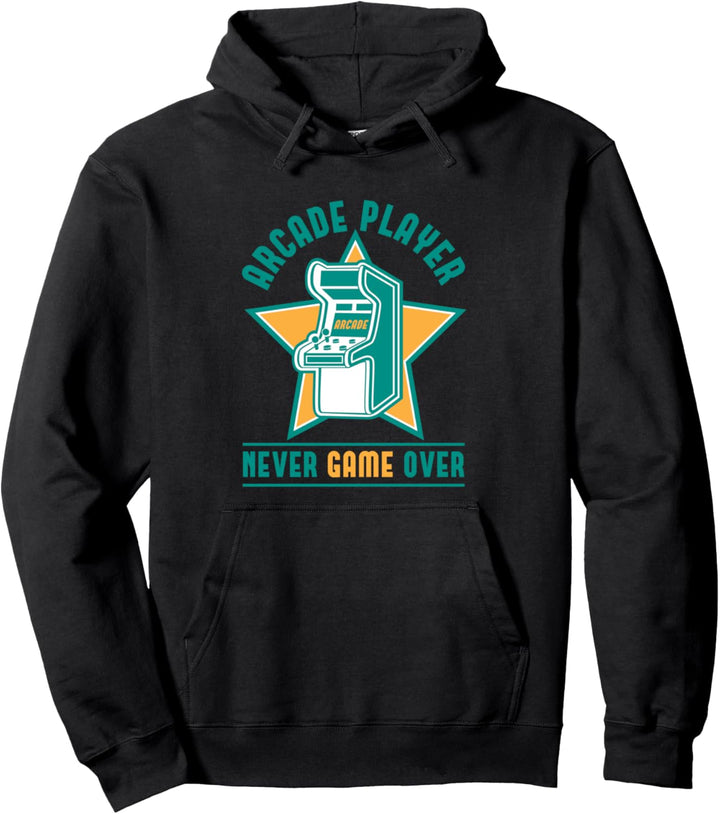 Arcade Player Never Game Over - Retro Gaming Geschenk Pullover Hoodie