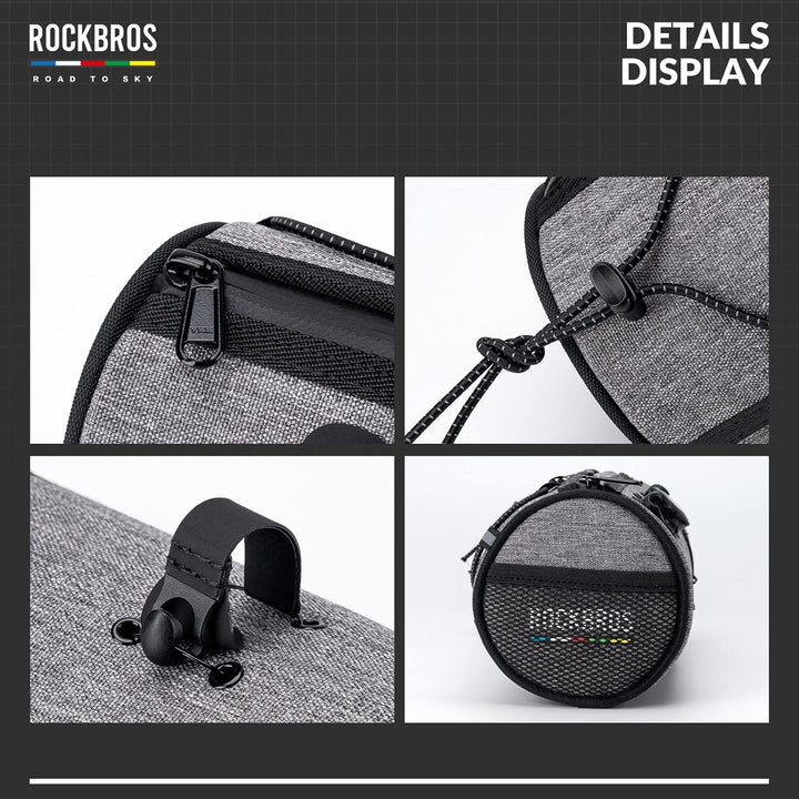 ROCKBROS Road to Sky Fahrrad Lenkertasche Fahrradtasche Lenker Vordertasche 1,5L Wasserabweisend Ref