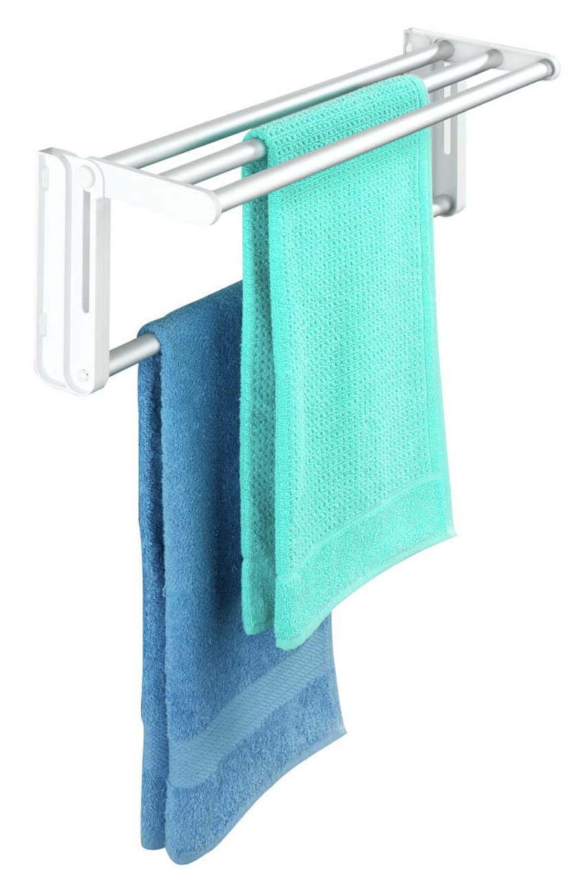 Maximex Raumspartrockner - Seitlich ausziehbar von 58-108 cm, Aluminium, 58-108 x 18 x 20.5 cm, Alum