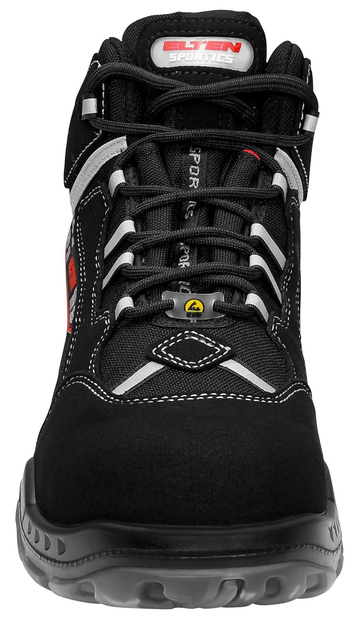 ELTEN Sicherheitsschuhe SANDER ESD S2, Herren, sportlich, leicht, schwarz, Kunststoffkappe - Grösse
