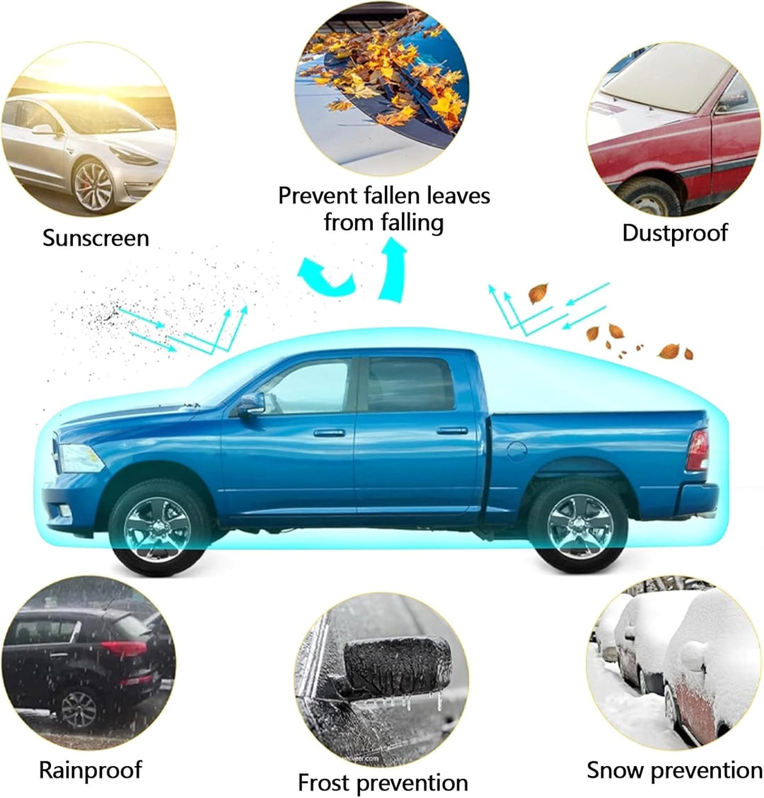 Pickup Autoabdeckung, Auto Abdeckplane abdeckplanen Vollgarage Ersatz für Ford Ranger Toyota Hilux N