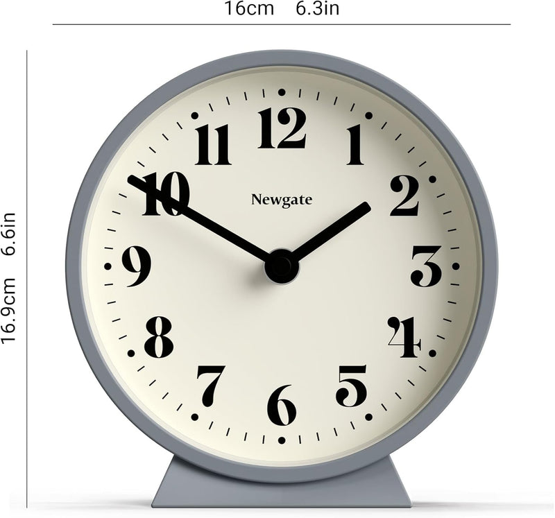 NEWGATE® Theater-Kaminuhr – leiser Sweep "No Tick" Kaminuhr – kleine Kaminuhren – minimalistisches Z