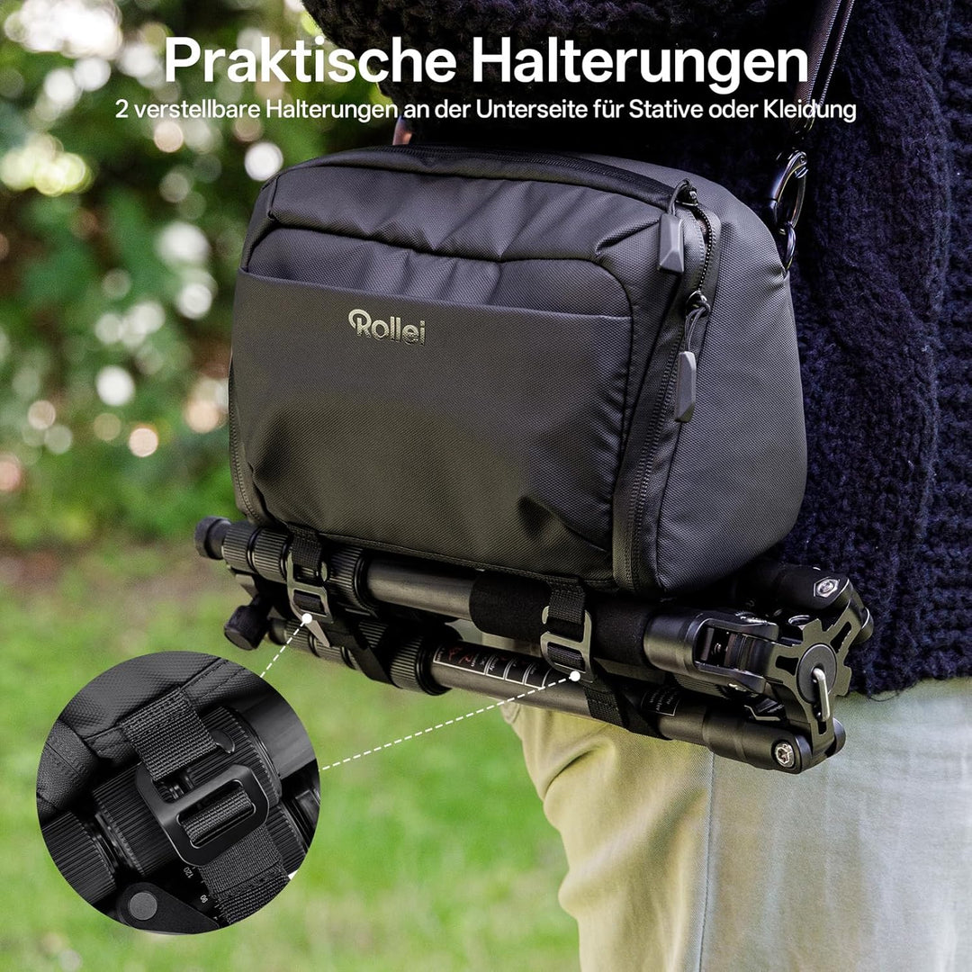 Rollei Fotoliner Ocean Slingbag S Kameratasche Fototasche Schultertasche klein Kamera Tasche Wasserd