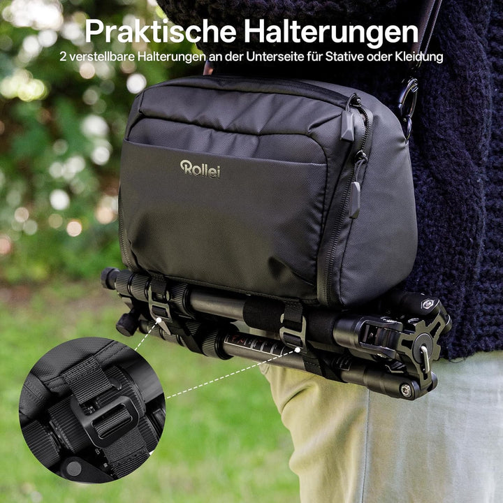 Rollei Fotoliner Ocean Slingbag S Kameratasche Fototasche Schultertasche klein Kamera Tasche Wasserd