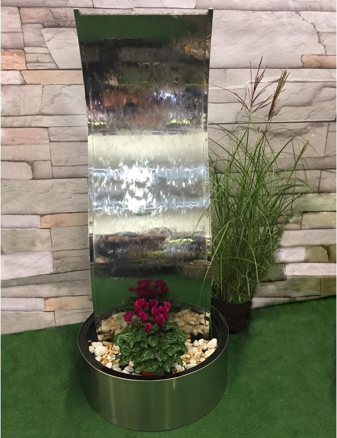 KÖHKO® Wasserwand Otter mit Beckenumrandung 23002+28002 S-wasserwand mit Edelstahlring