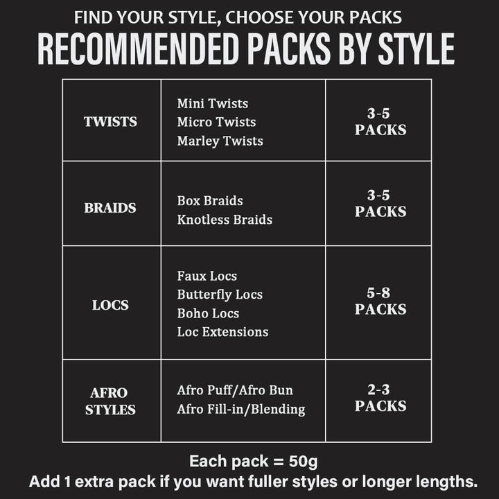 FASHION IDOL Afro Kinkys Bulk Echthaar für Dreadlock Extensions 40CM 1 Pack 50 Gramm Medium Gold Rep