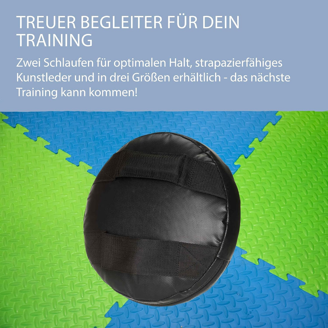Ju-Sports Rund Pratze 1 STK. I Aus Kunstleder I Sehr leicht &amp; perfekt im Handling I Mit 2 Schlaufen