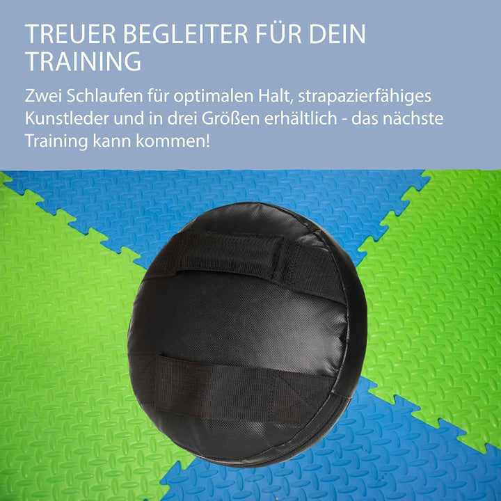 Ju-Sports Rund Pratze 1 STK. I Aus Kunstleder I Sehr leicht &amp; perfekt im Handling I Mit 2 Schlaufen