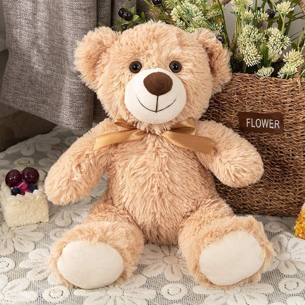 MorisMos 3 Packungen Teddybär Stofftiere Plüsch niedliches Plüschtier in 3 Teddybären 3 Stück kleine