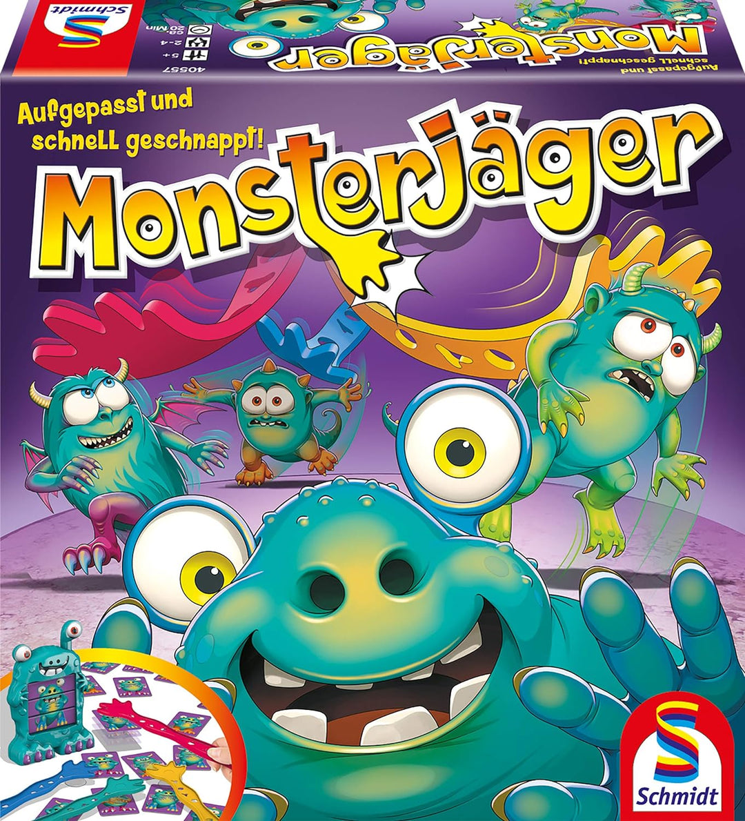 Schmidt Spiele 40626 Paletti Spaghetti, Aktionsspiel für Kinder und Erwachsene & 40557 Monsterjäger,