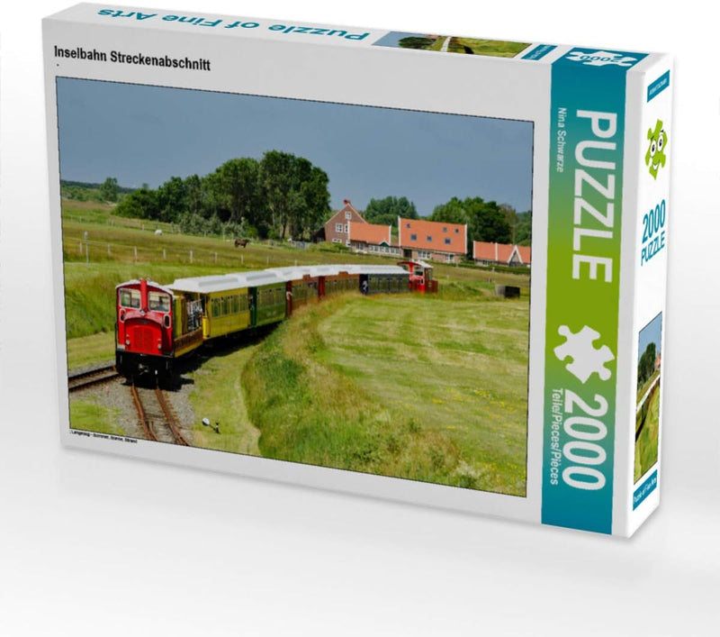 CALVENDO Puzzle Inselbahn Streckenabschnitt 2000 Teile Lege-Grösse 90 x 67 cm Foto-Puzzle Bild von N