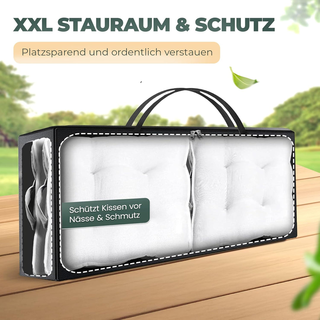 Celeko Home | Aufbewahrungstasche XXL 180 x 60 x 80 cm für Gartenauflagen Bettdecken Kleidung Umzug