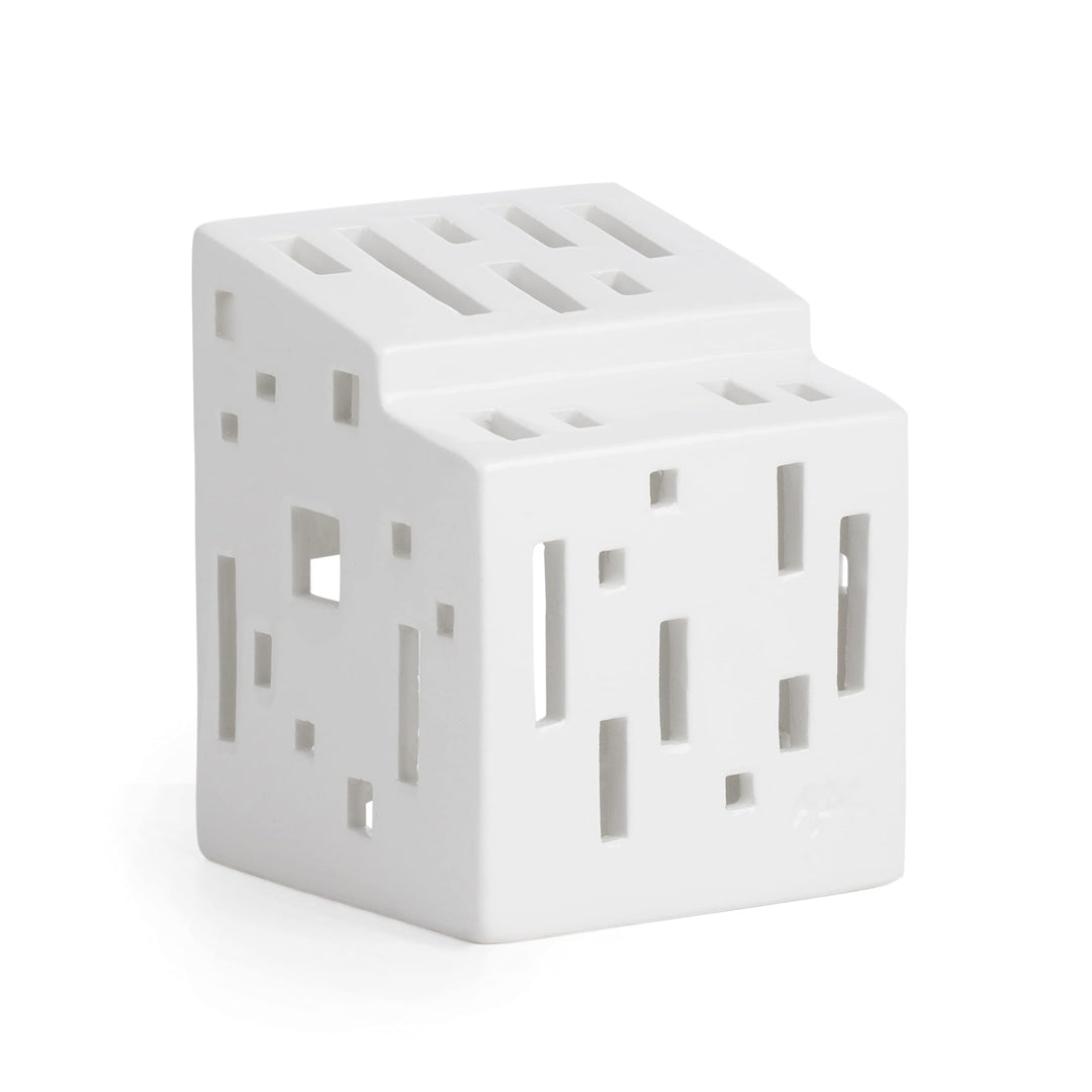 Kähler Lichthaus Functio Urbania Sammlerobjekt dänisches Design, Weiss 7 x 9 cm Weiss, 7 x 9 cm Weis