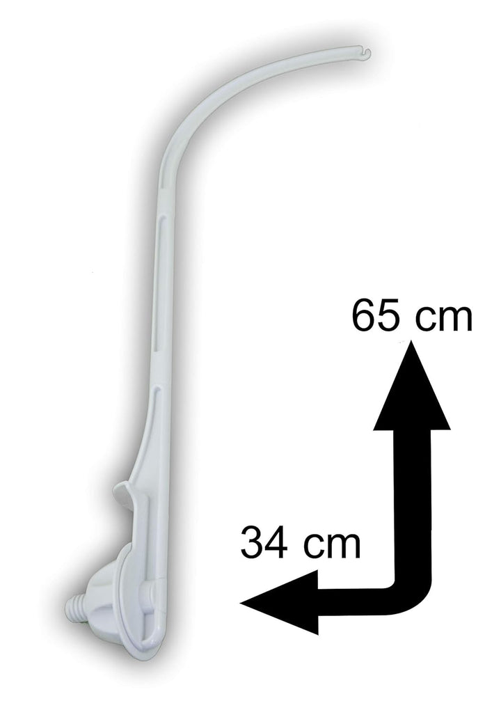 Niermann Standby 3490 Mobilehalter zum Schrauben, weiss, 200 g zum schrauben weiss, zum schrauben we
