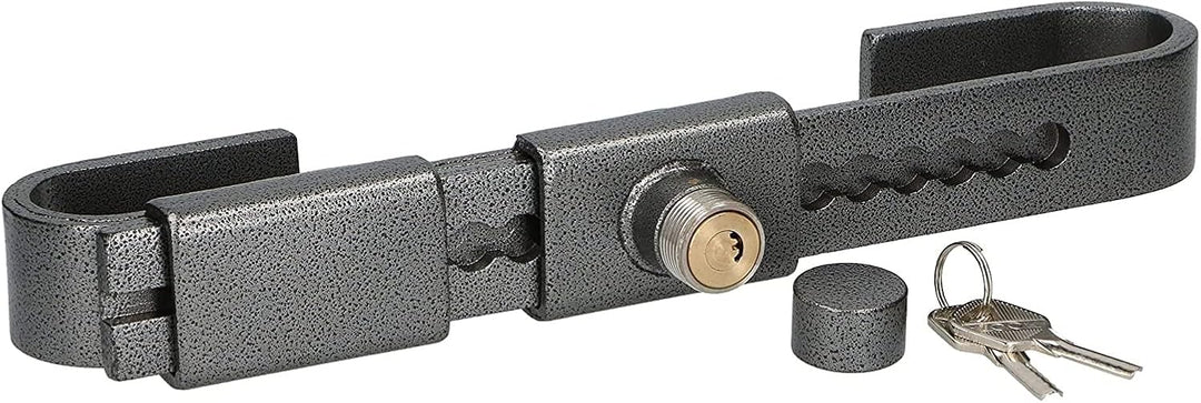 Falleba Diebstahlsicherung, verstellbar von 220 bis 430 mm (38 mm), Türschloss für Container, Sattel
