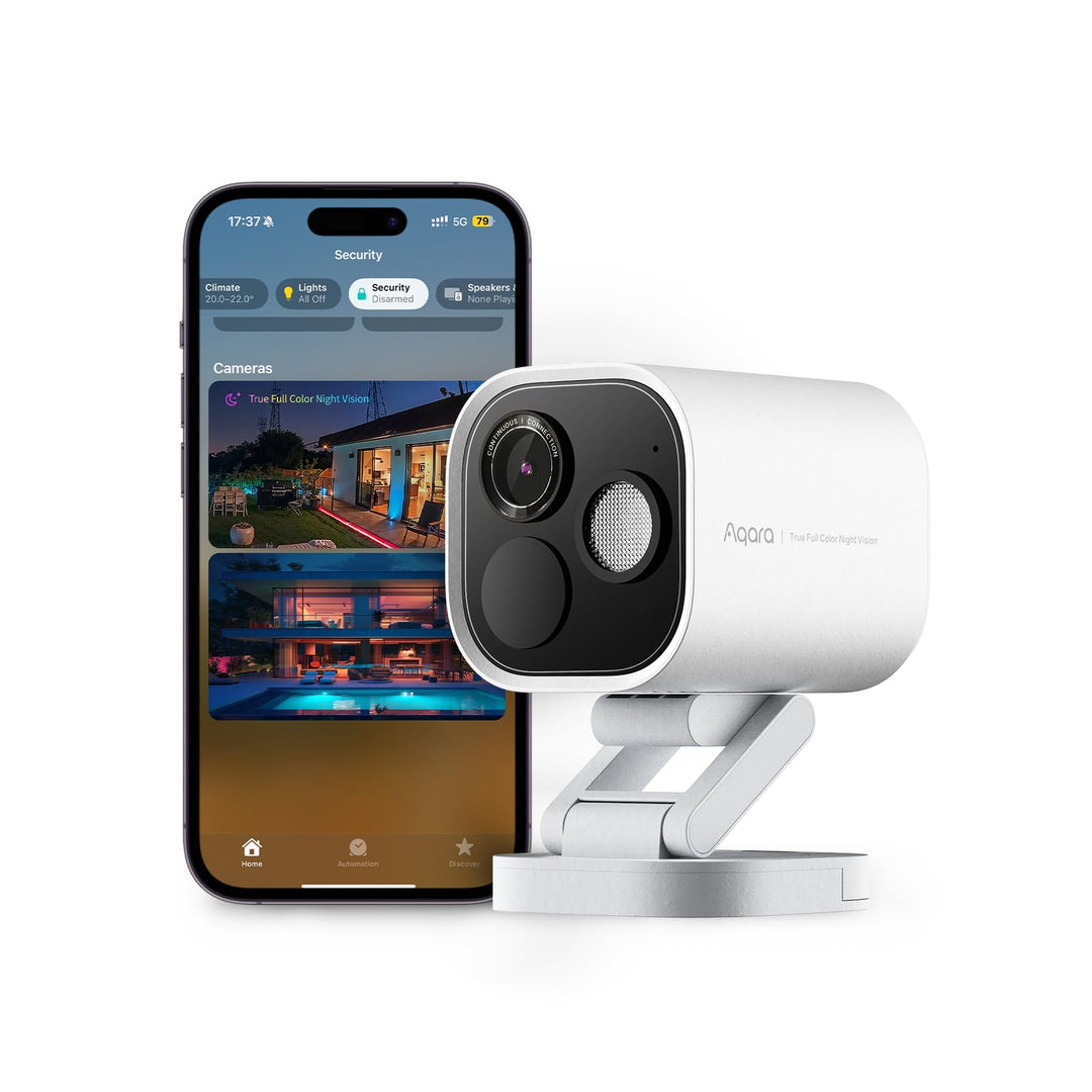 Aqara 4MP Kamera-Hub G5 Pro WLAN, Echtfarbe Nachtsicht Überwachungskamera Aussen, 2,4/5GHz, HomeKit