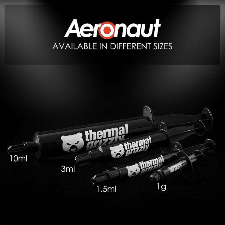 Thermal Grizzly Aeronaut Wärmeleitpaste - 26 Gramm/10 ml - inkl. Applikator - Wärmeleitfähigkeit - K