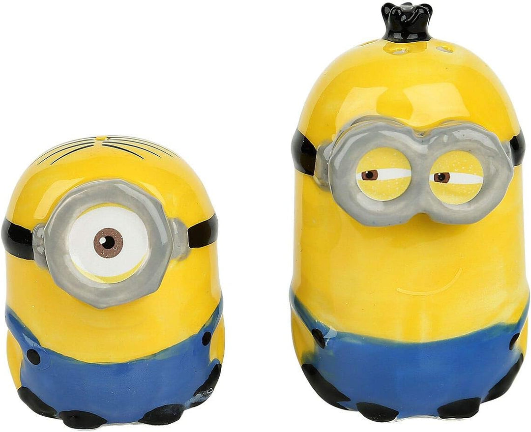 Joy Toy 90327 Minions Salz und Pfefferstreuer in Keramik als Set in Geschenkpackung 7,5 x 12,5 x 11