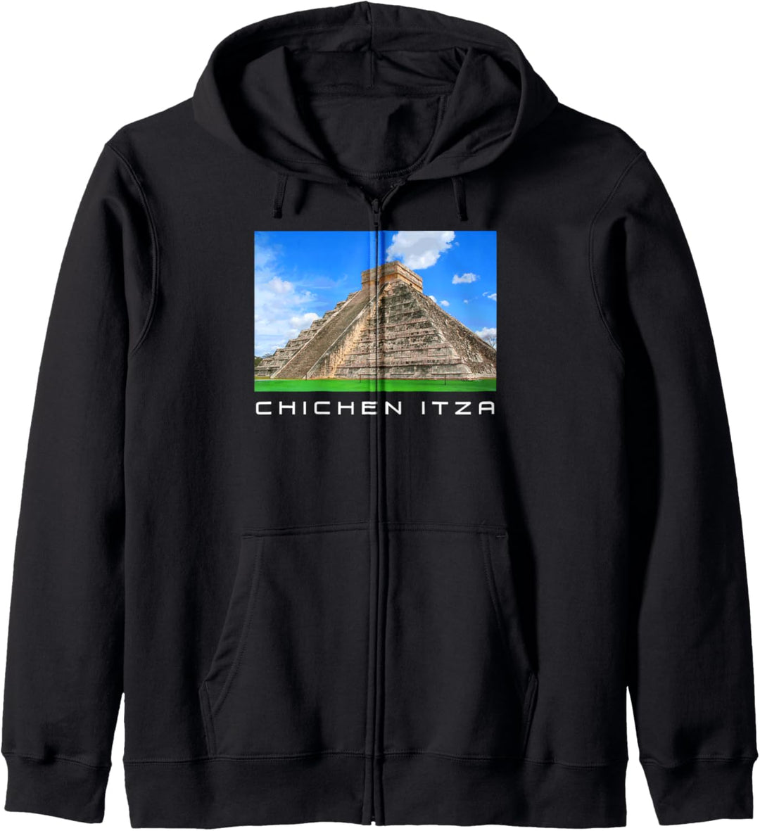 Chichen Itza Pyramid Mexiko T-Shirt Tee Shirt Reise Kapuzenjacke