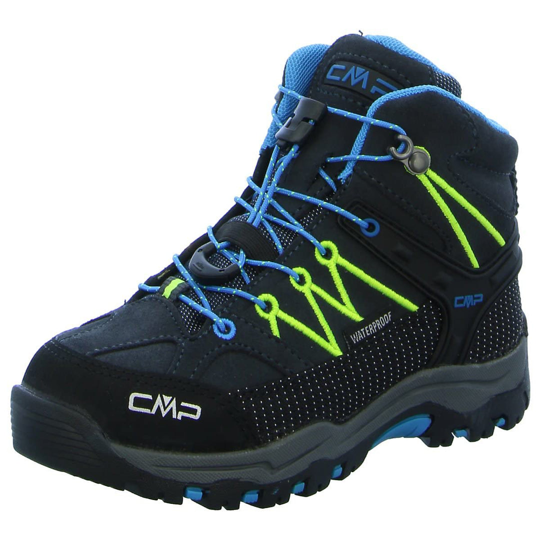 CMP Kids Rigel Mid Trekking Shoes Wp Wanderschuhe 32 EU Antracite Yellow Fluo, 32 EU Antracite Yello