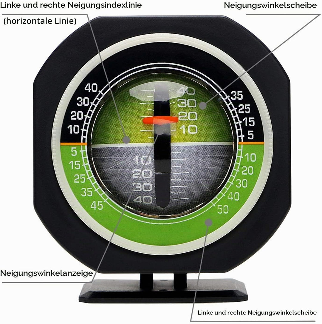Auto-Neigungsmesser, einstellbarer Betrachtungswinkel Gradient Balancer, für LKW, Wohnmobil, Wohnmob