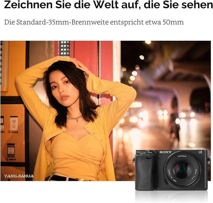 7artisans 35mm F1.4 Mark II APS-C Manueller Fokus Festbrennweite Grosse Blende für Sony E-Mount spie