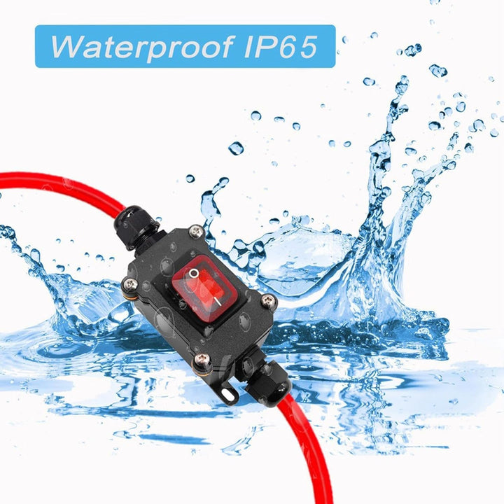 DC12V Inline Drahtschalter DC12-24V DPST Dual-Seiten Verkabelungsschalter für Motorrad und Auto EIN/