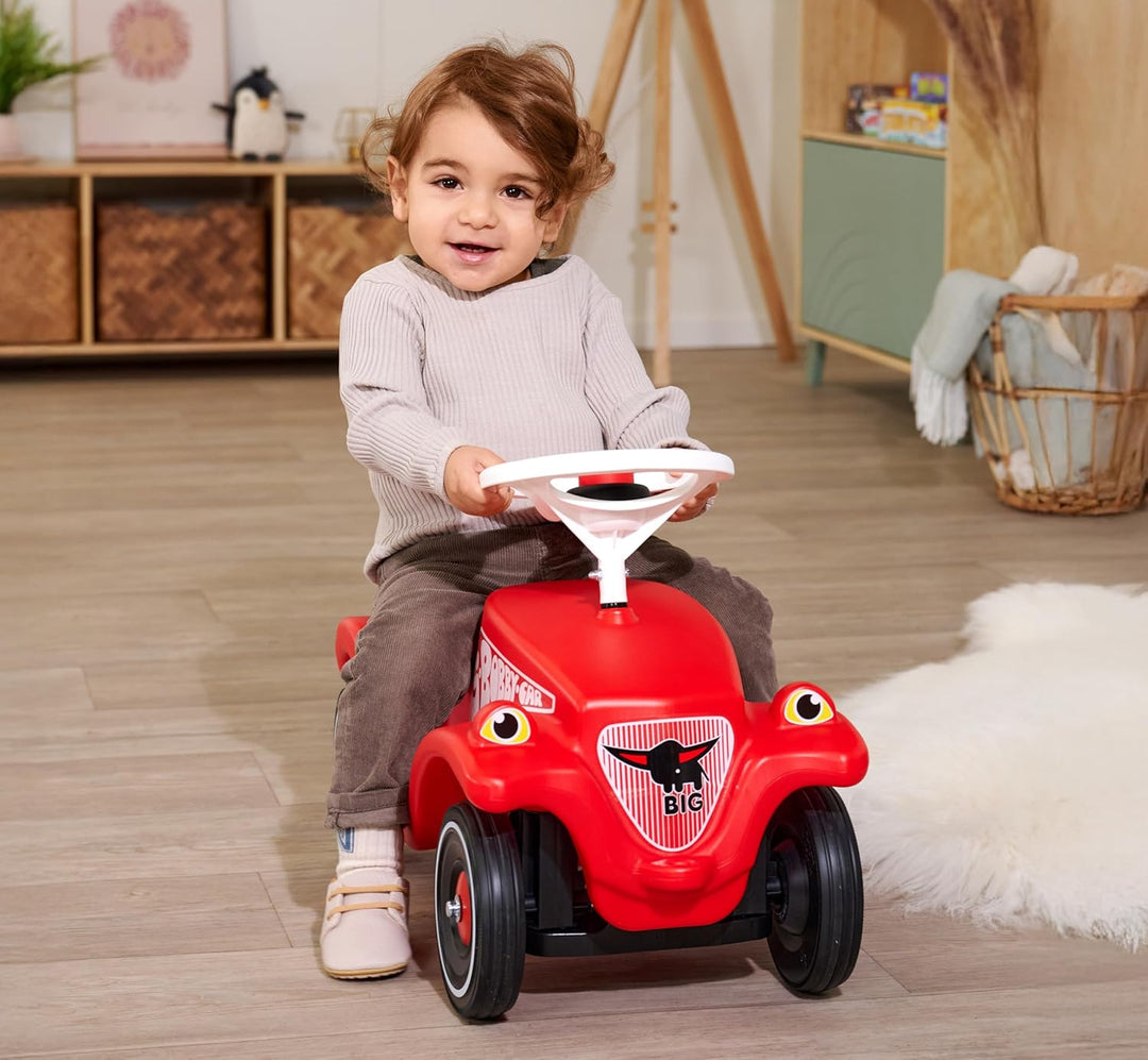 BIG - Bobby Car Whisper Wheels - Flüsterräder für Rutscher Autos, Reifen-Set mit Befestigungsclips u