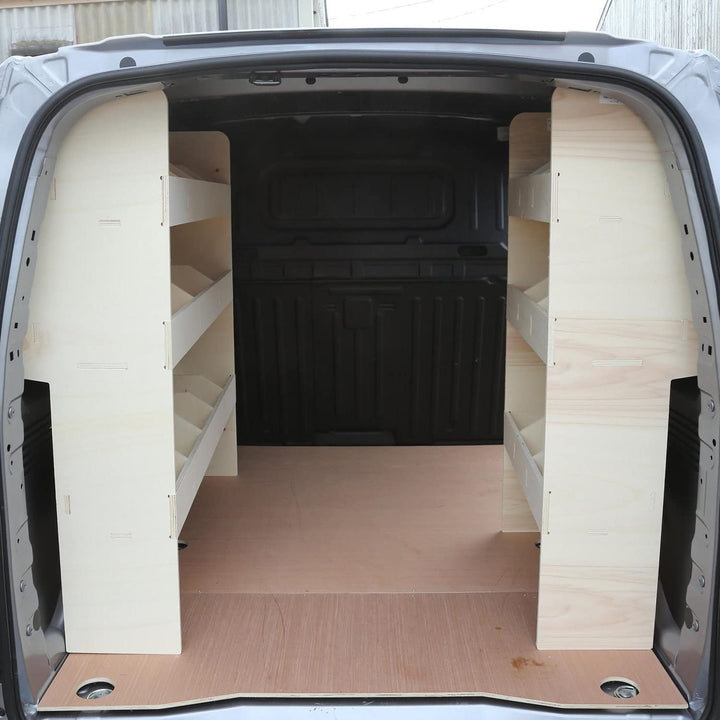 Vanify - Kompatibel mit Peugeot Partner L1 (Standard) 2019+ Fahrzeugeinrichtung Fahrzeugregale, dopp