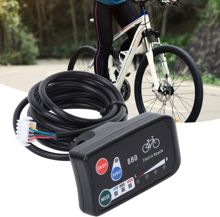 Qcwwy KT LED880 Fahrradmessgerät, Kompaktes, Leichtes Design für Fahrparameter, Einfache Installatio
