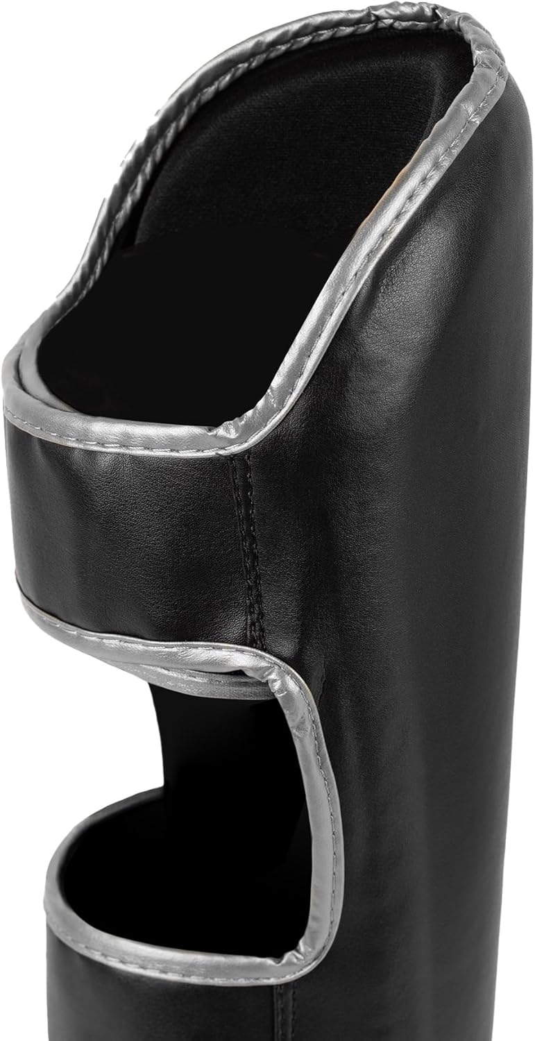 Venum Erwachsene Schienbeinshoner Challenger 2.0 L Schwarz/Silber, L Schwarz/Silber