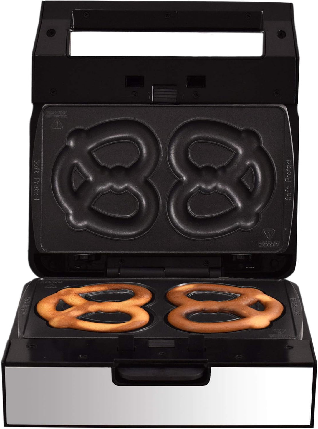 Syntrox Germany Soft Brezel Maker Brezelbäcker MM-1400W mit herausnehmbaren Backplatten
