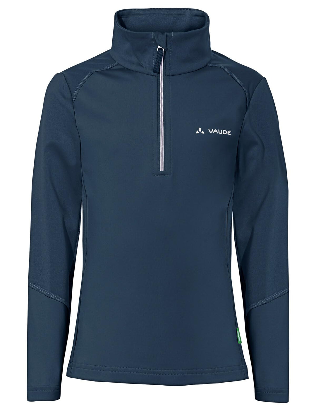 VAUDE Pullover Kids Livigno Halfzip 98 Dark Sea/White, 98 Dark Sea/White