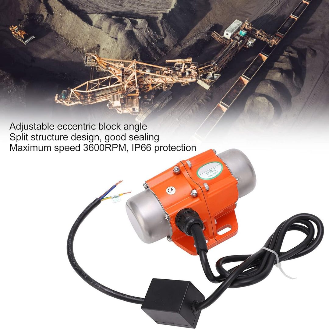 Asynchroner Vibrationsmotor, 220-V-Vibrationsmotor, Aluminiumlegierung, einstellbarer Exzenterwinkel