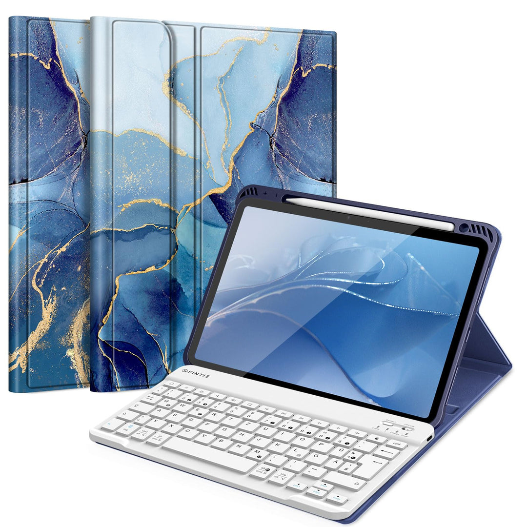 FINTIE Hülle mit Tastatur für iPad Air 11 Zoll M4/M3/M2 (2026/2025/2024), iPad Air 5./4. Gen 10,9 Zo