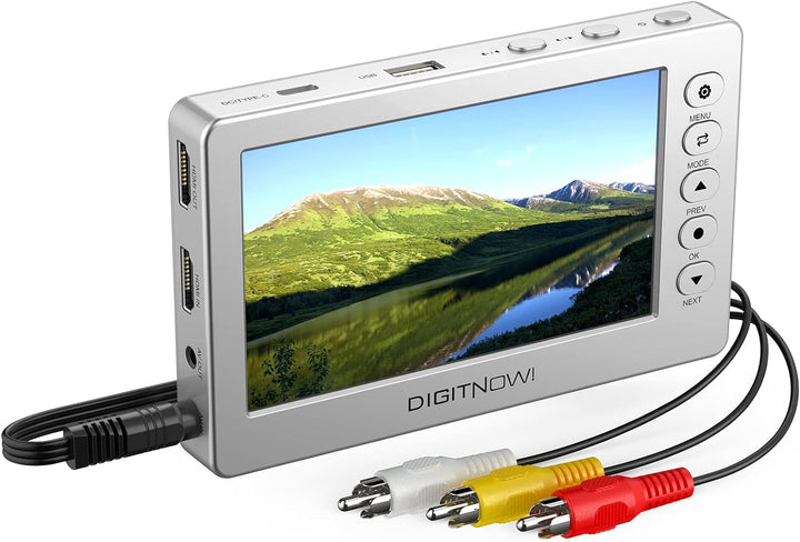 DIGITNOW! Video Capture, Video Converter USB 2.0 1080P 60fps mit 5 Zoll OLED Display, Aufnahme von H