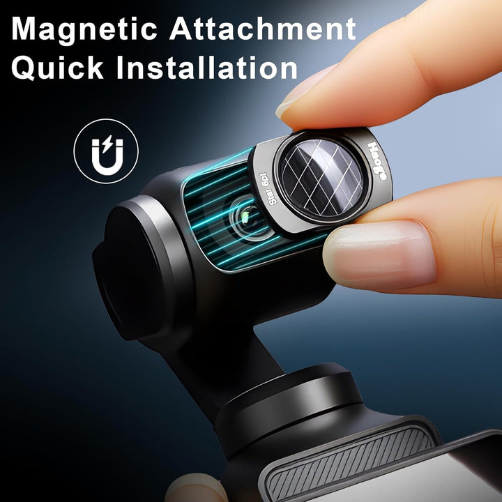 Haoge Pocket 3 Magnetisches 0,75-faches Weitwinkelobjektiv für DJI Osmo Pocket 3 Kameraobjektiv, erw