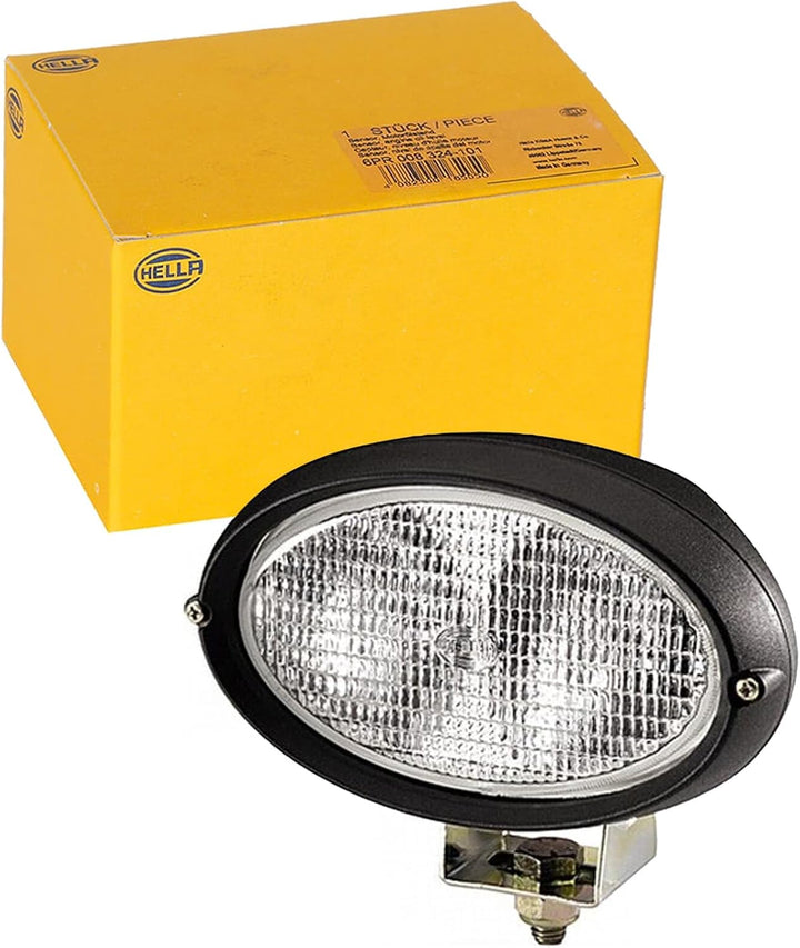 HELLA Halogen Arbeitsscheinwerfer - Oval 100 - 12V - Anbau - stehend - Bodenausleuchtung - Kabel: 20